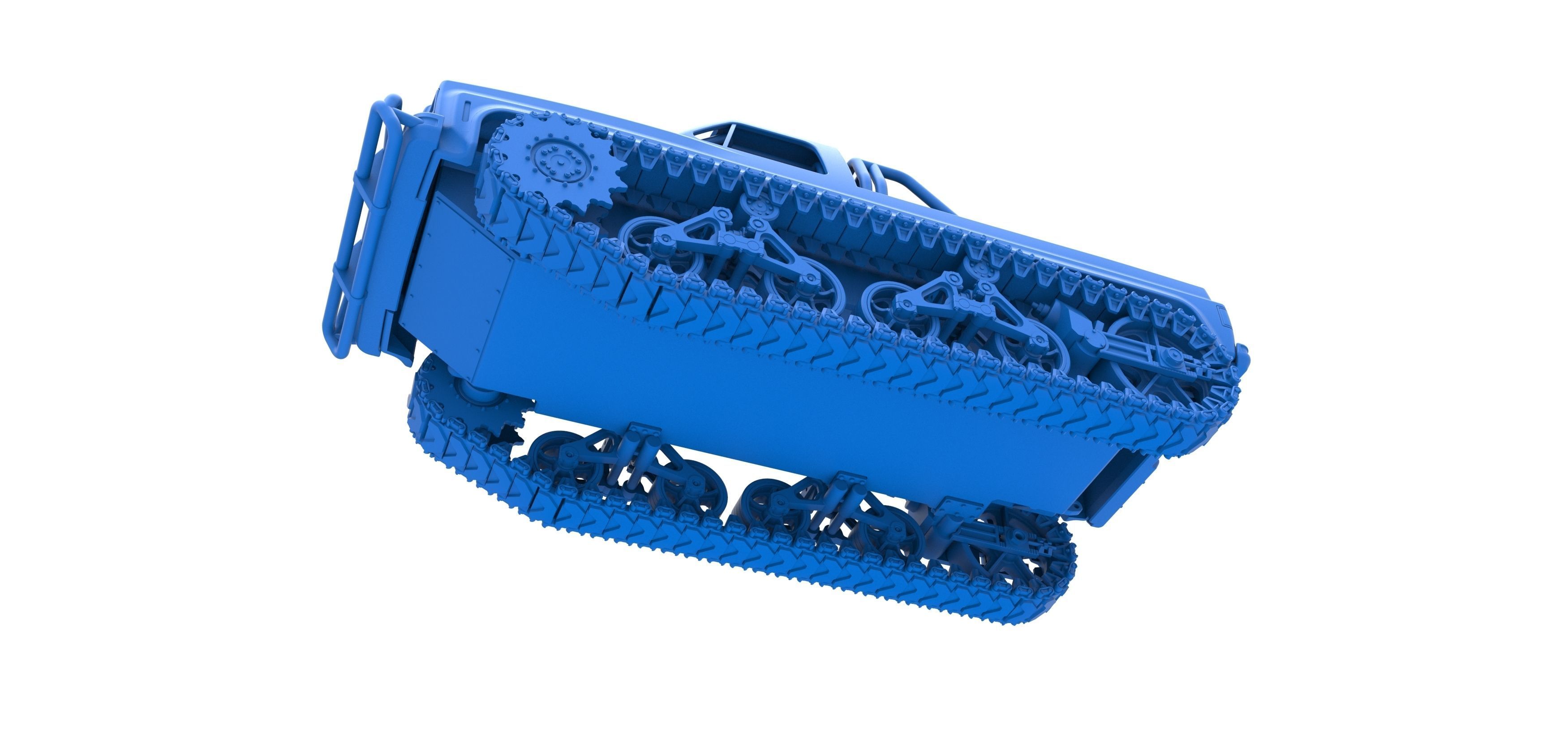 Vintage Monster tank Scale 1 to 25 3D print model_20