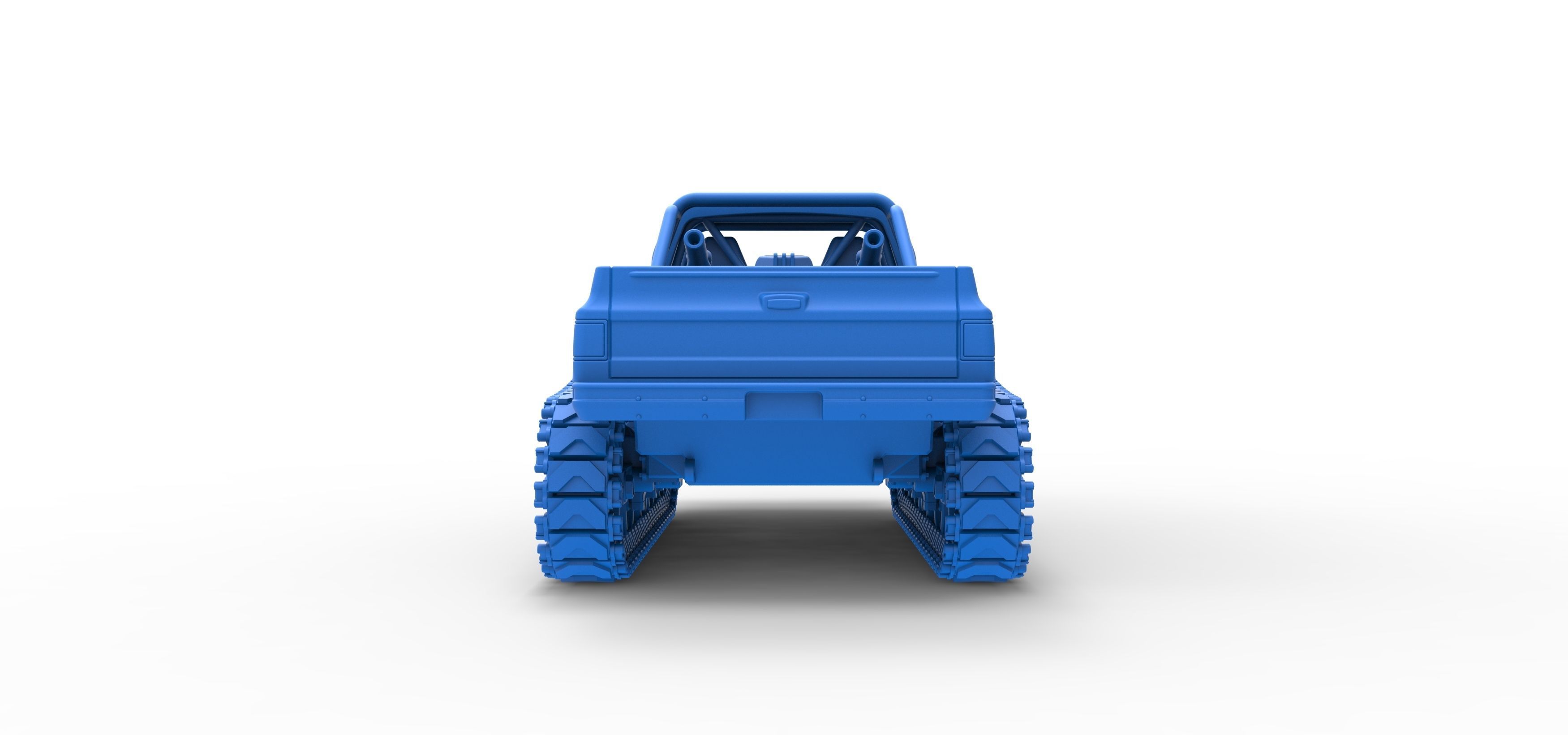 Vintage Monster tank Scale 1 to 25 3D print model_33