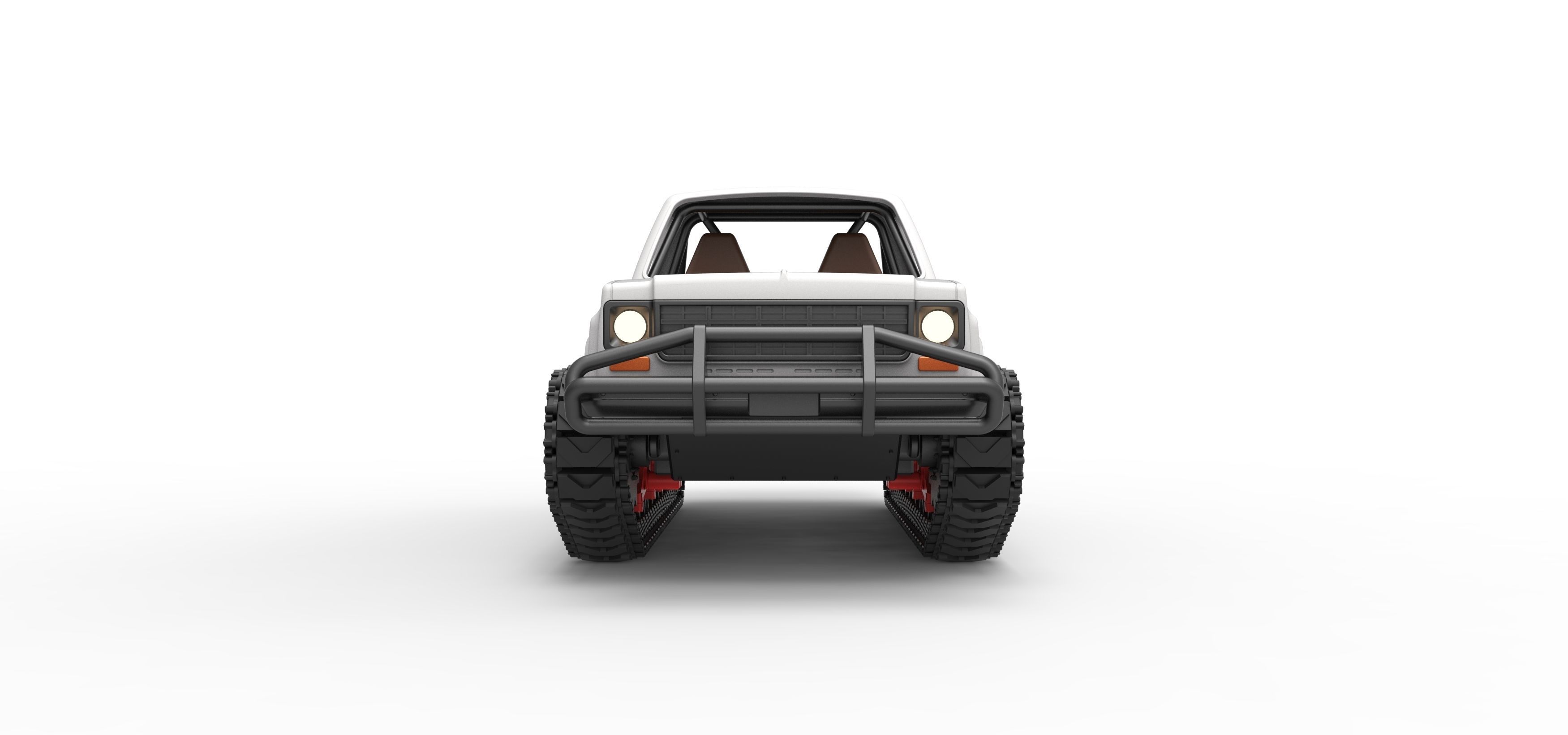 Vintage Monster tank Scale 1 to 25 3D print model_7