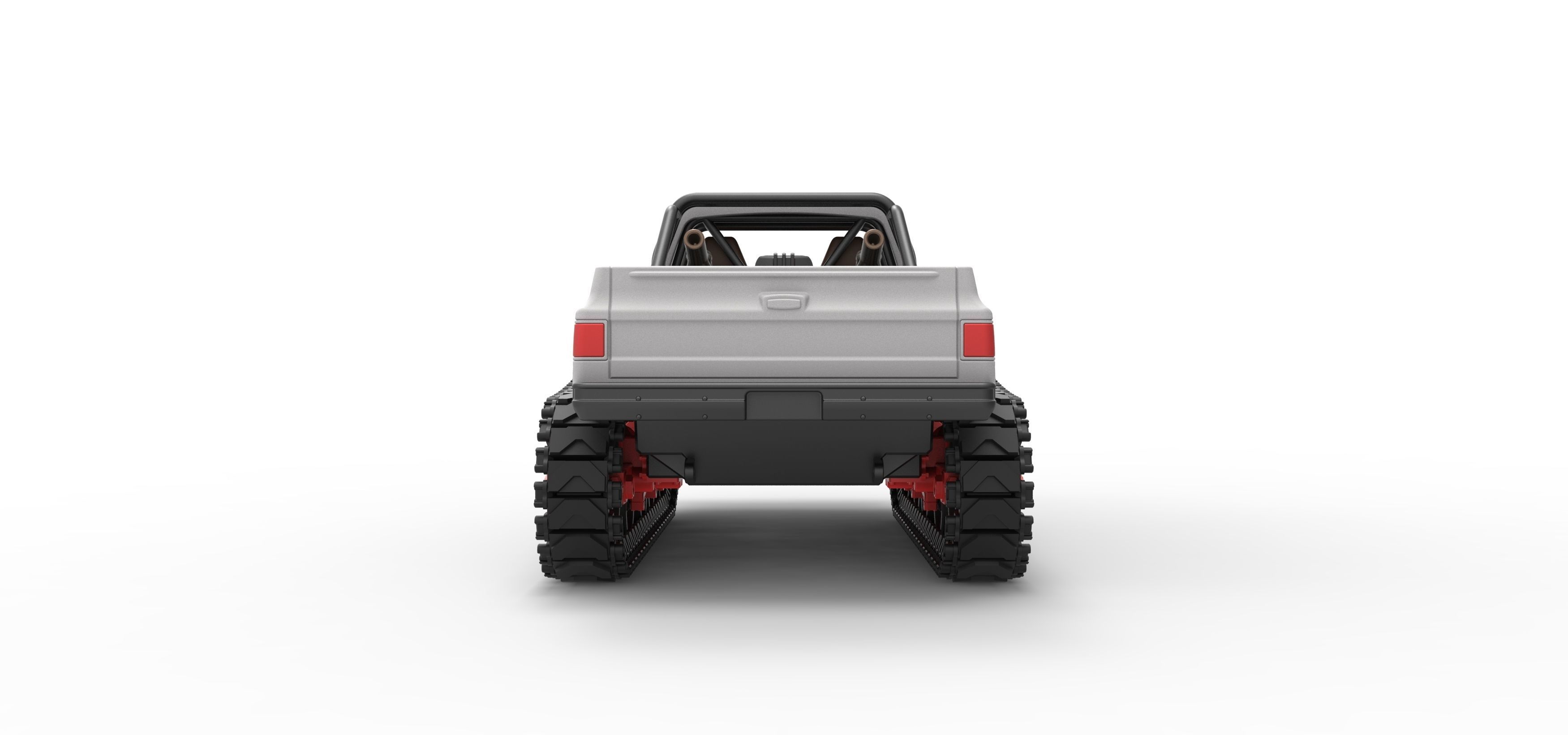 Vintage Monster tank Scale 1 to 25 3D print model_16