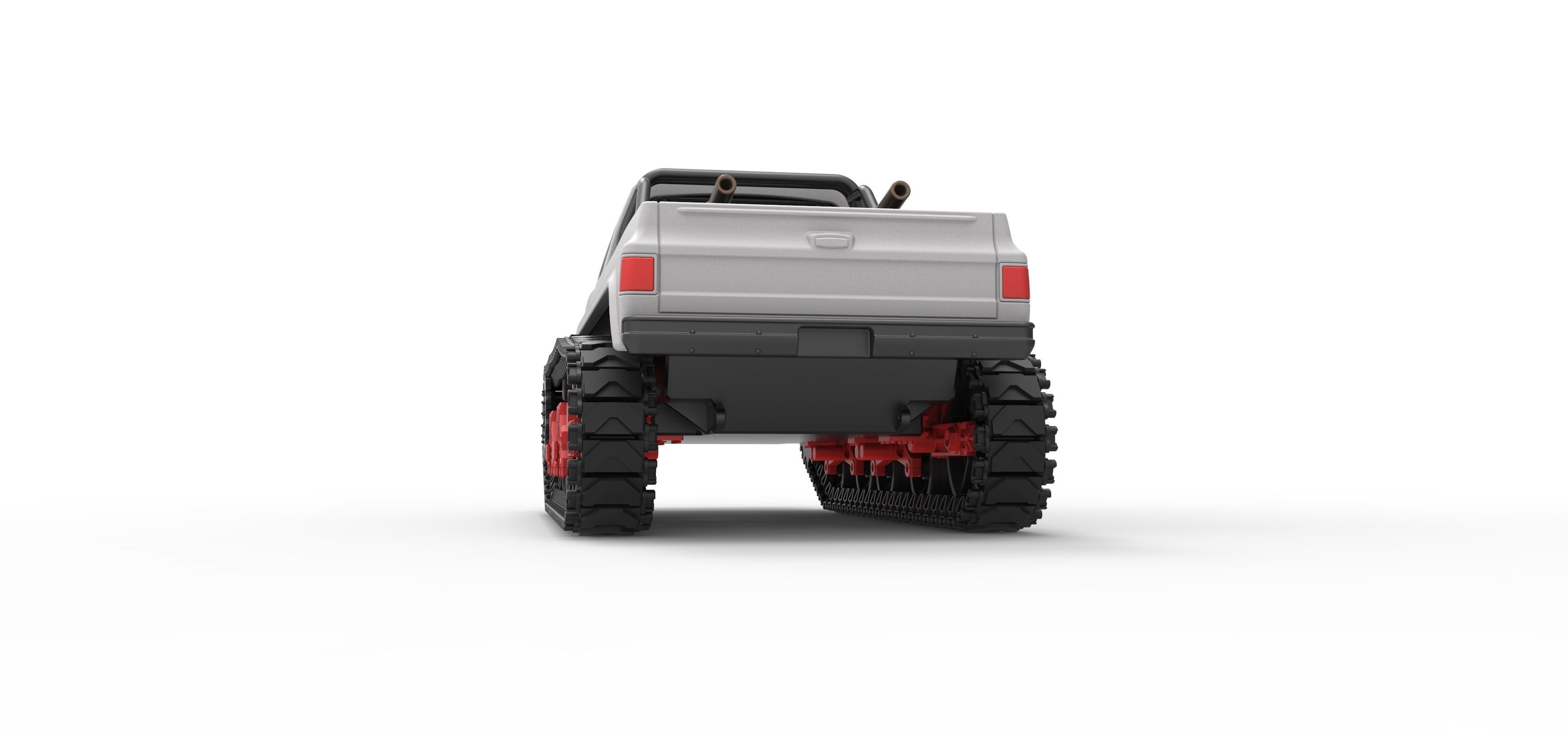 Vintage Monster tank Scale 1 to 25 3D print model_15