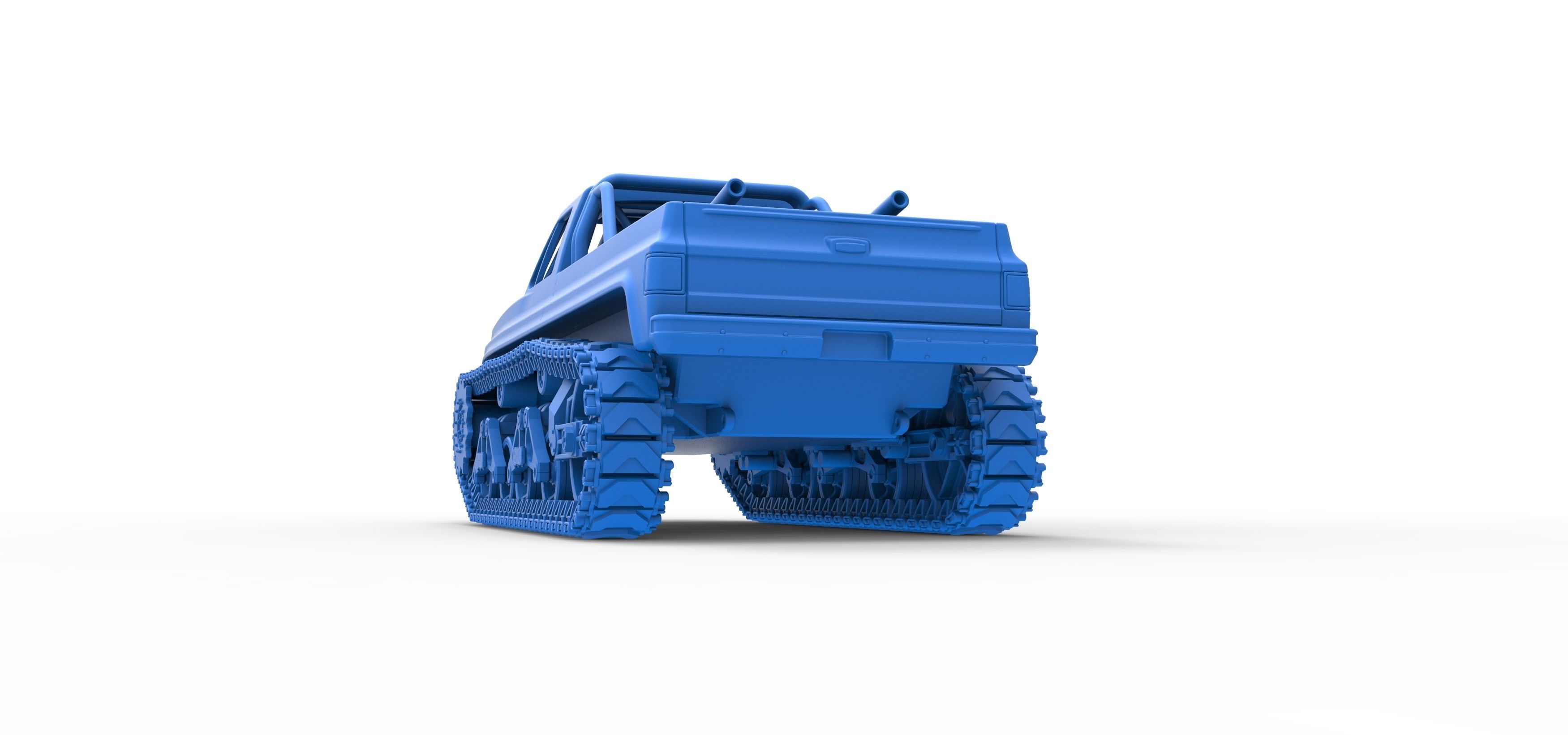 Vintage Monster tank Scale 1 to 25 3D print model_32