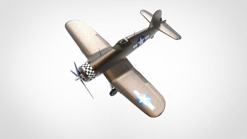 F4U Corsair 3D model_4