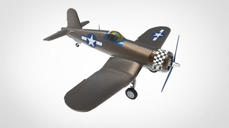 F4U Corsair 3D model_2