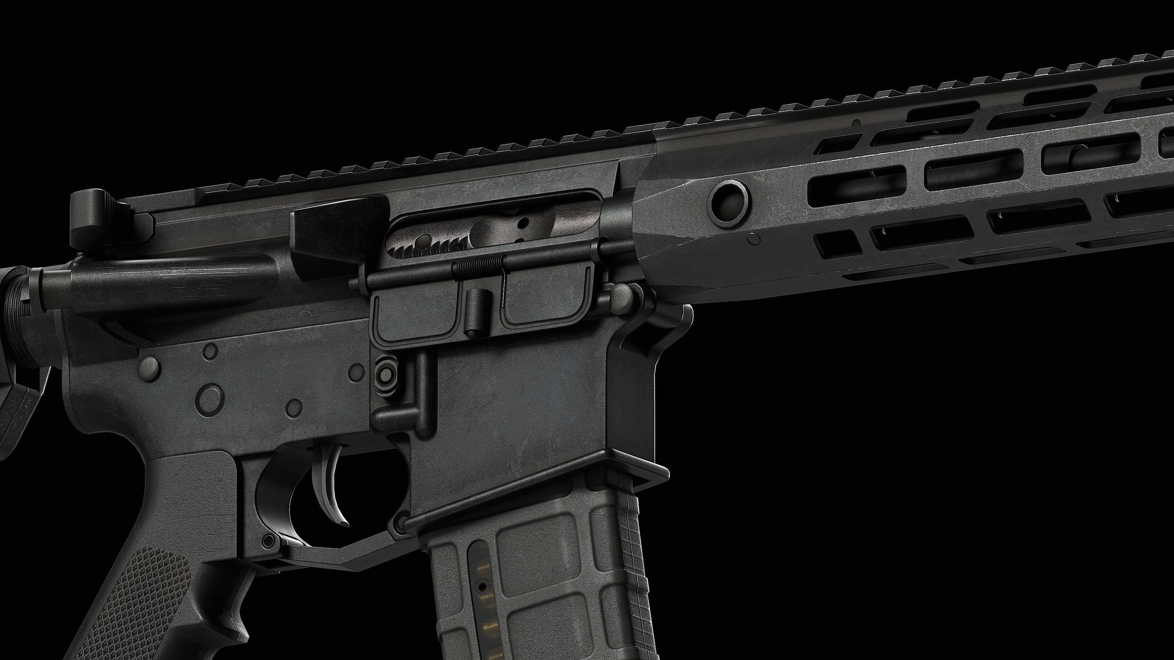 Magazine PMAG 30 Round AR M4 GEN M3 Low-poly 3D model_13