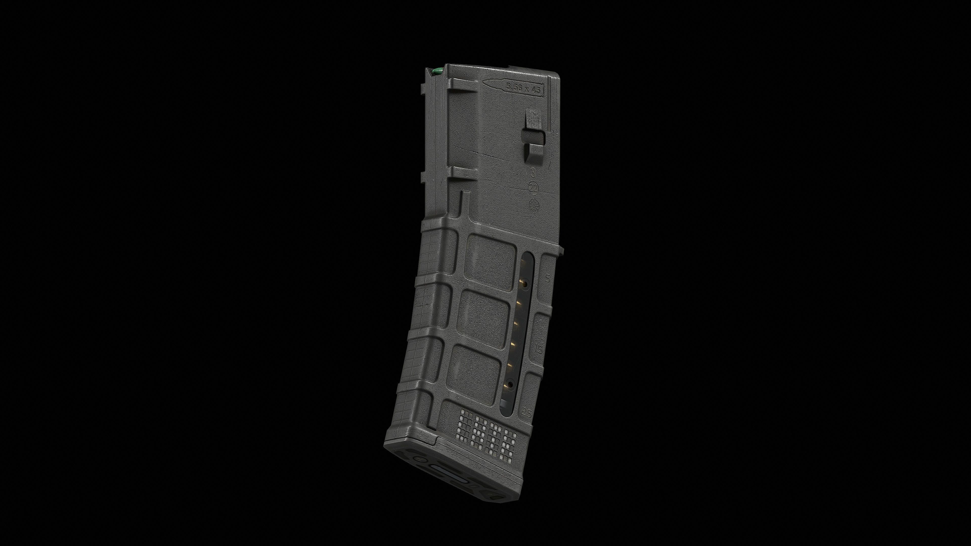 Magazine PMAG 30 Round AR M4 GEN M3 Low-poly 3D model_4