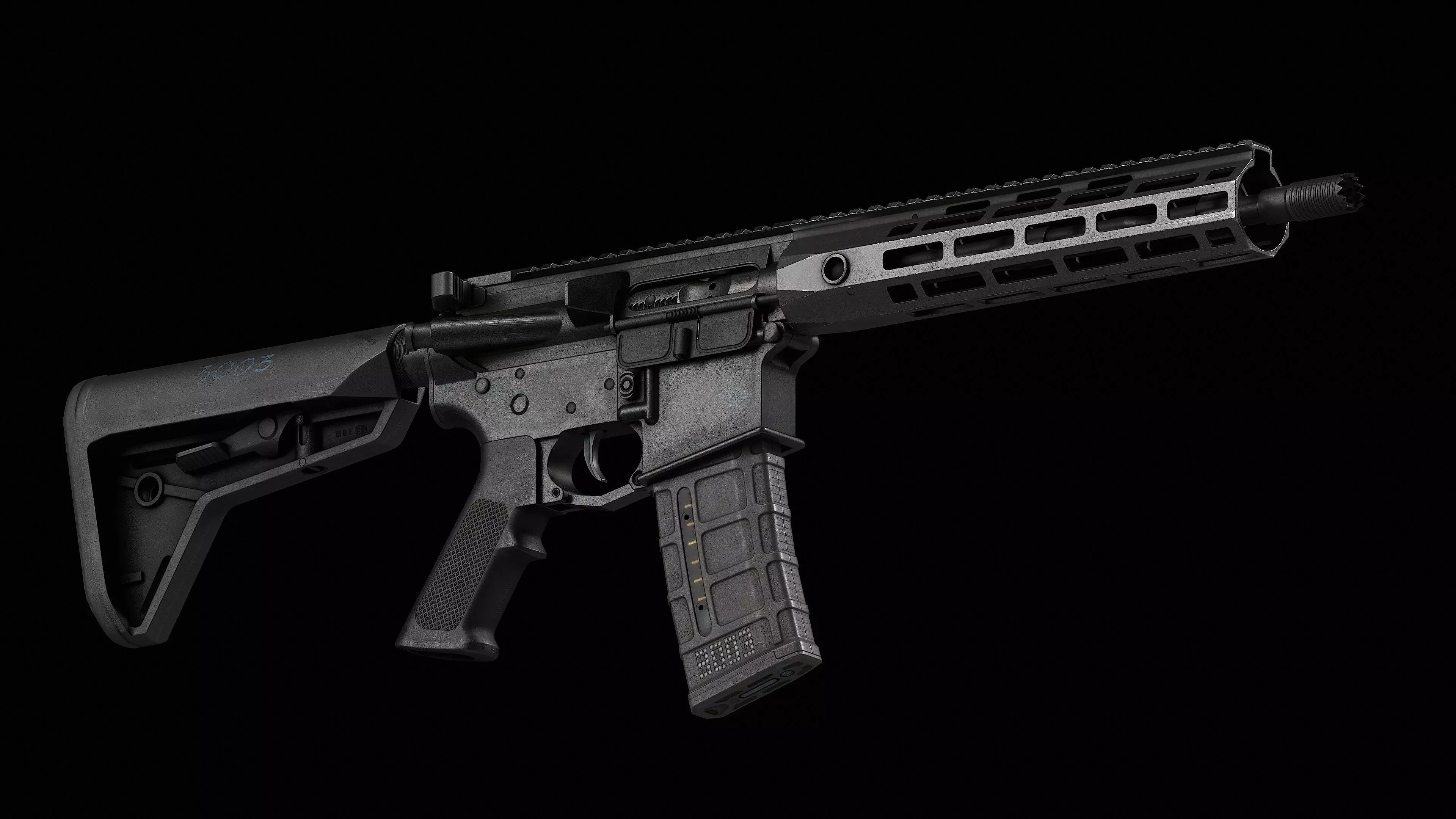 Magazine PMAG 30 Round AR M4 GEN M3 Low-poly 3D model_1