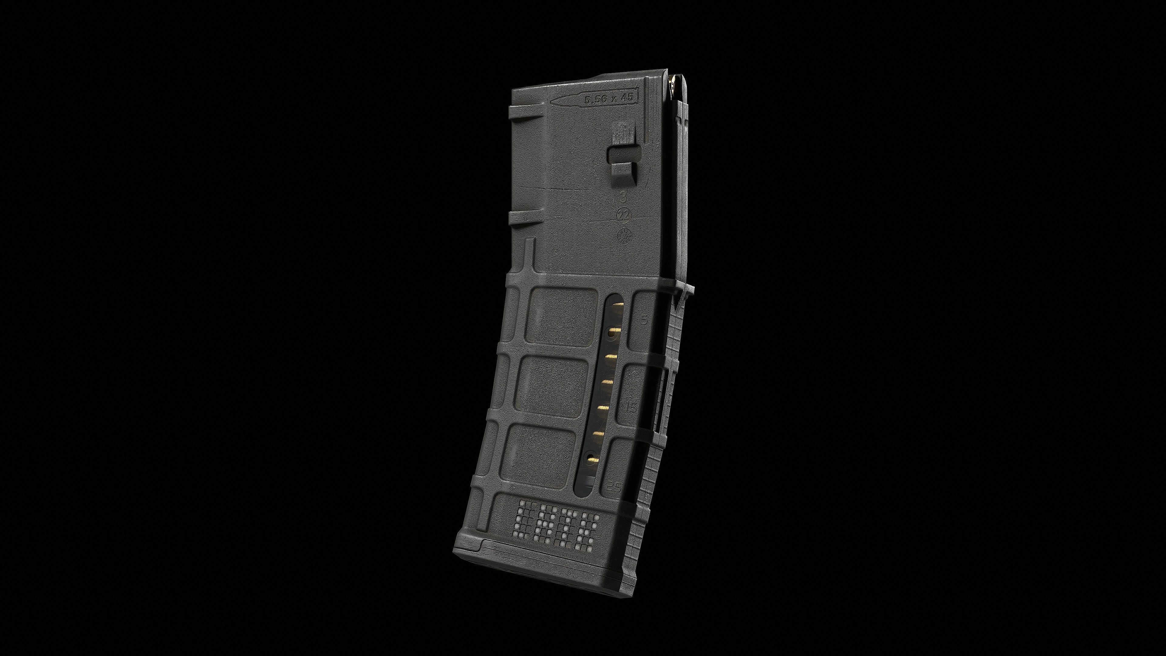Magazine PMAG 30 Round AR M4 GEN M3 Low-poly 3D model_3