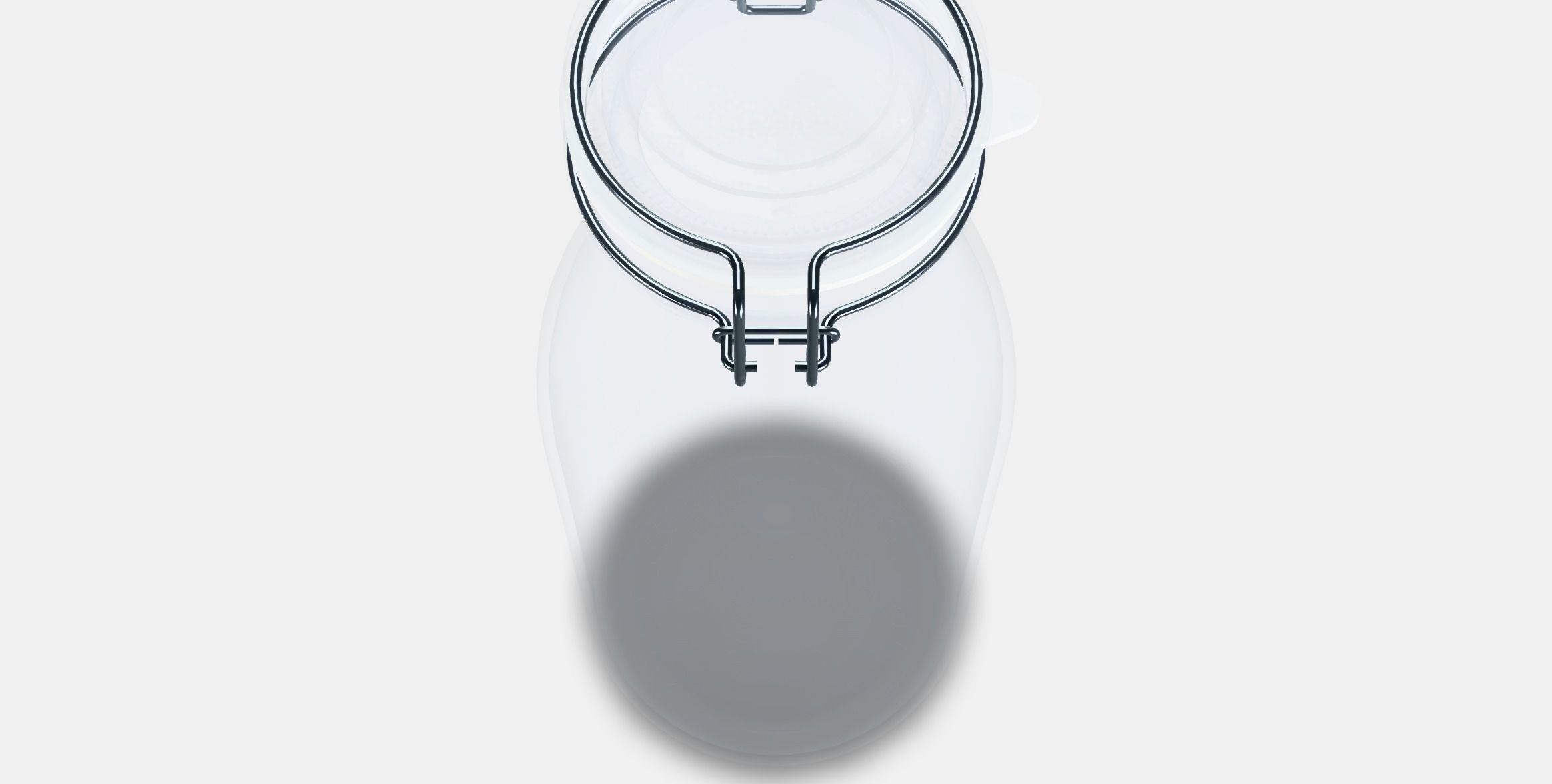 KORKEN Bottle shaped jar with lid Low-poly 3D model_4