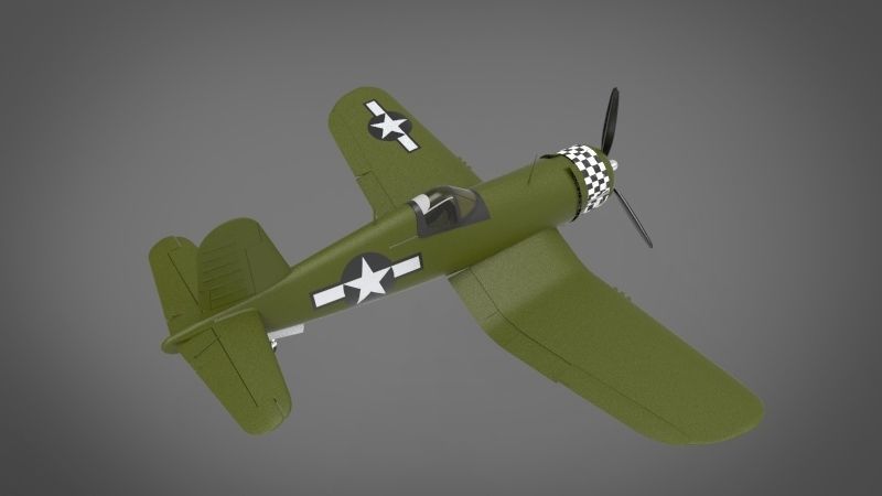 F4U Corsair 3D model_1
