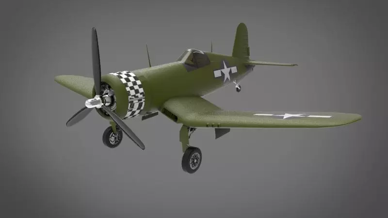 F4U Corsair 3D model_0
