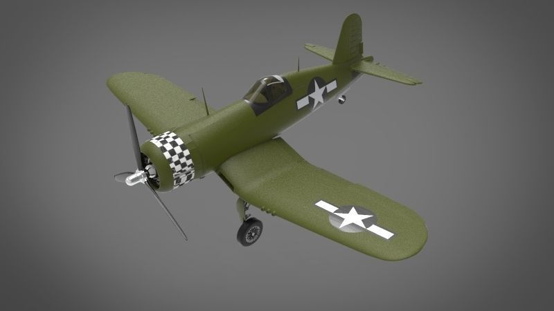 F4U Corsair 3D model_2