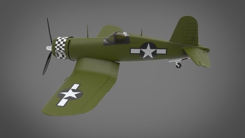 F4U Corsair 3D model_4