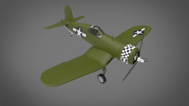 F4U Corsair 3D model_3