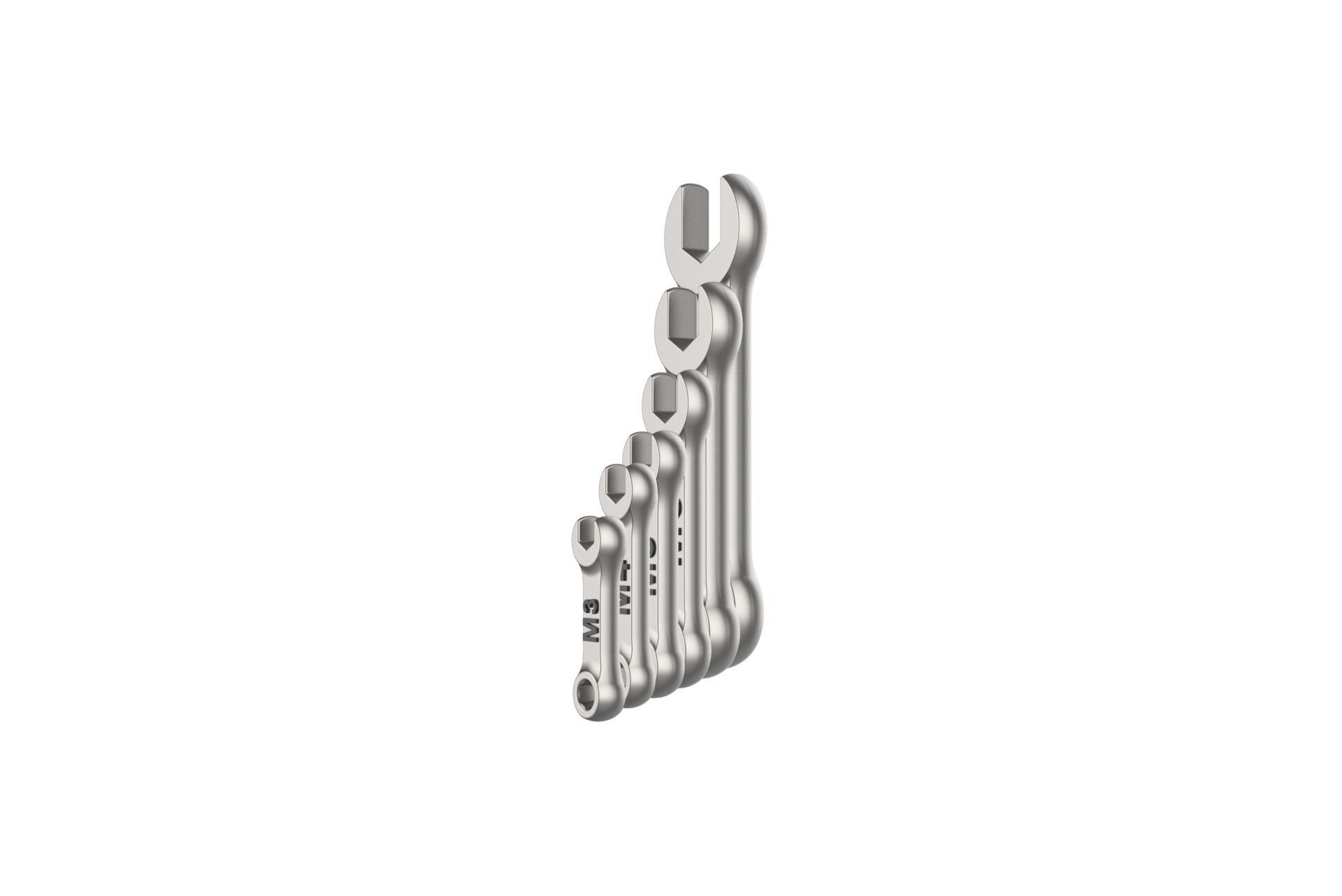 Combination Spanner Set 3D print model_4