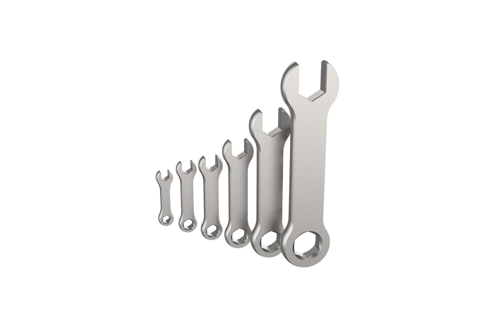 Combination Spanner Set 3D print model_8