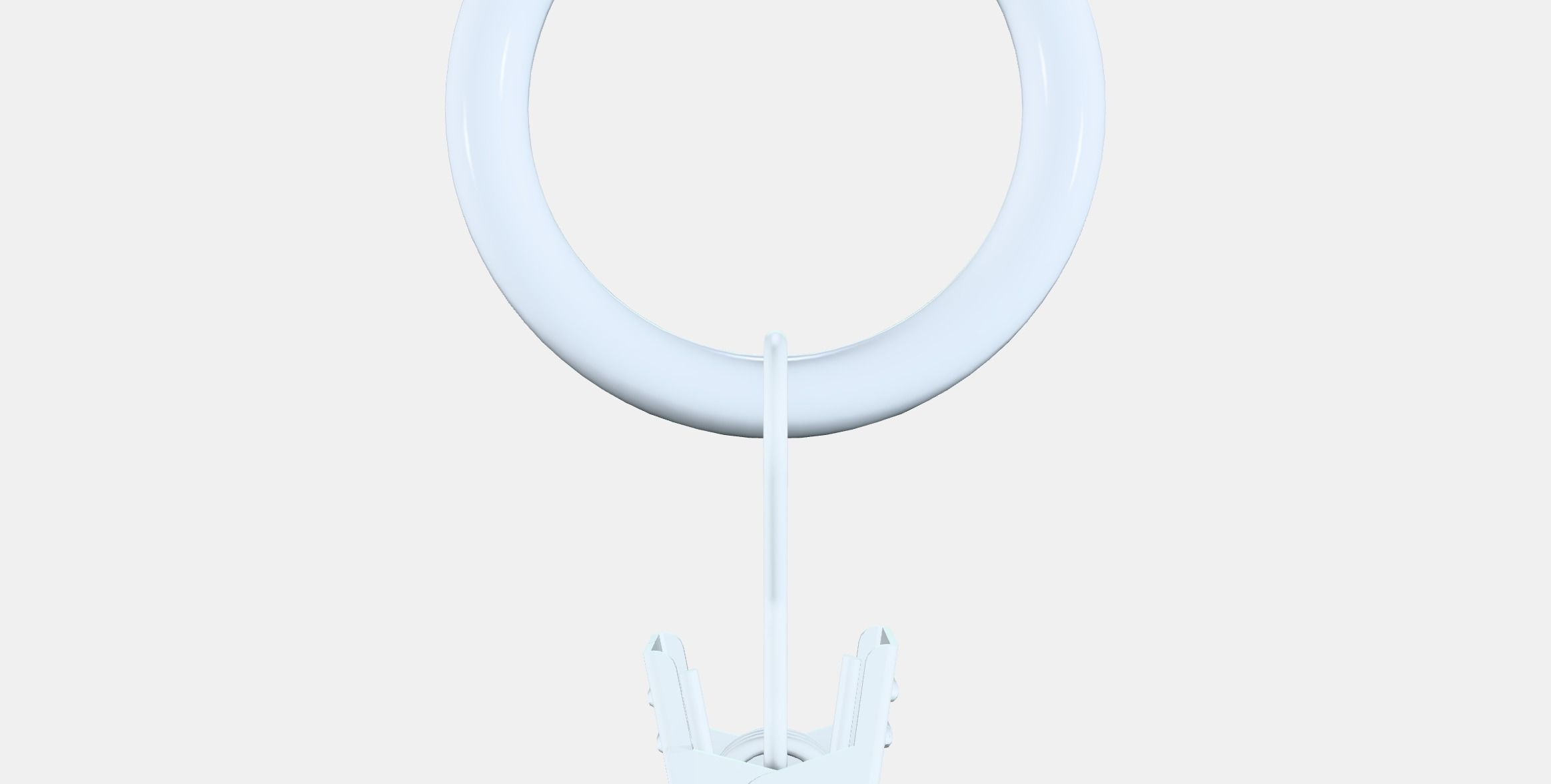 SYRLIG Curtain ring with clip and hook Low-poly 3D model_15