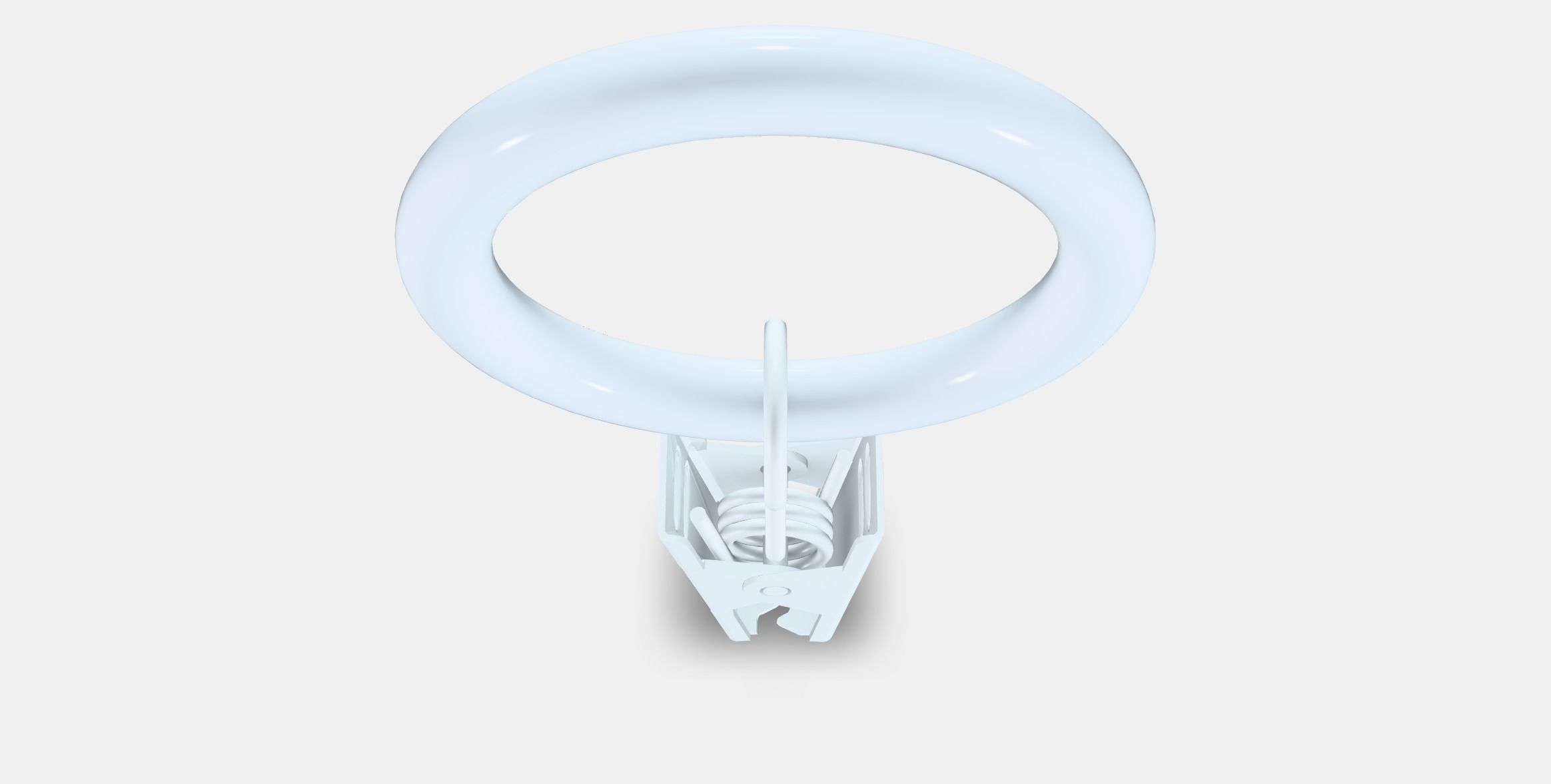 SYRLIG Curtain ring with clip and hook Low-poly 3D model_4