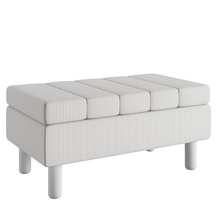 Puff Bench 3D model_4