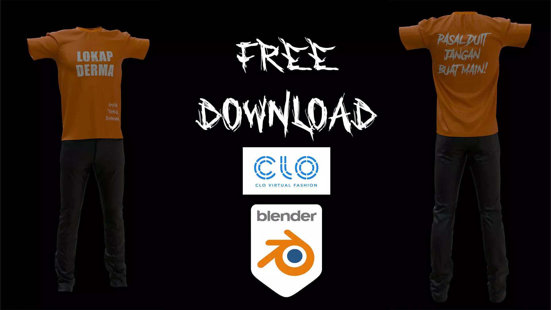 Free T-Shirt Animation Jumping Wall Texture_0