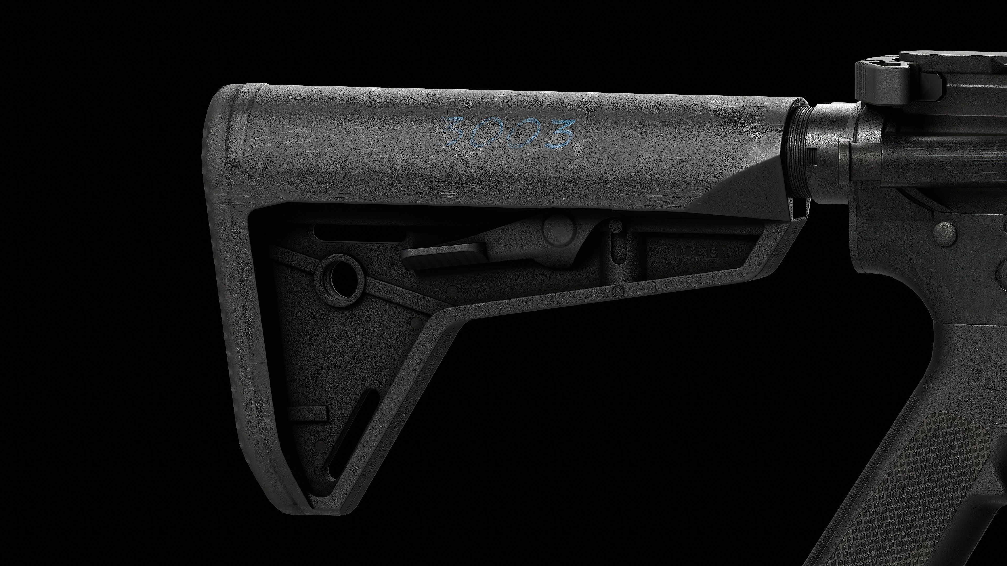 AR 15 Colt V1 Low-poly 3D model_25