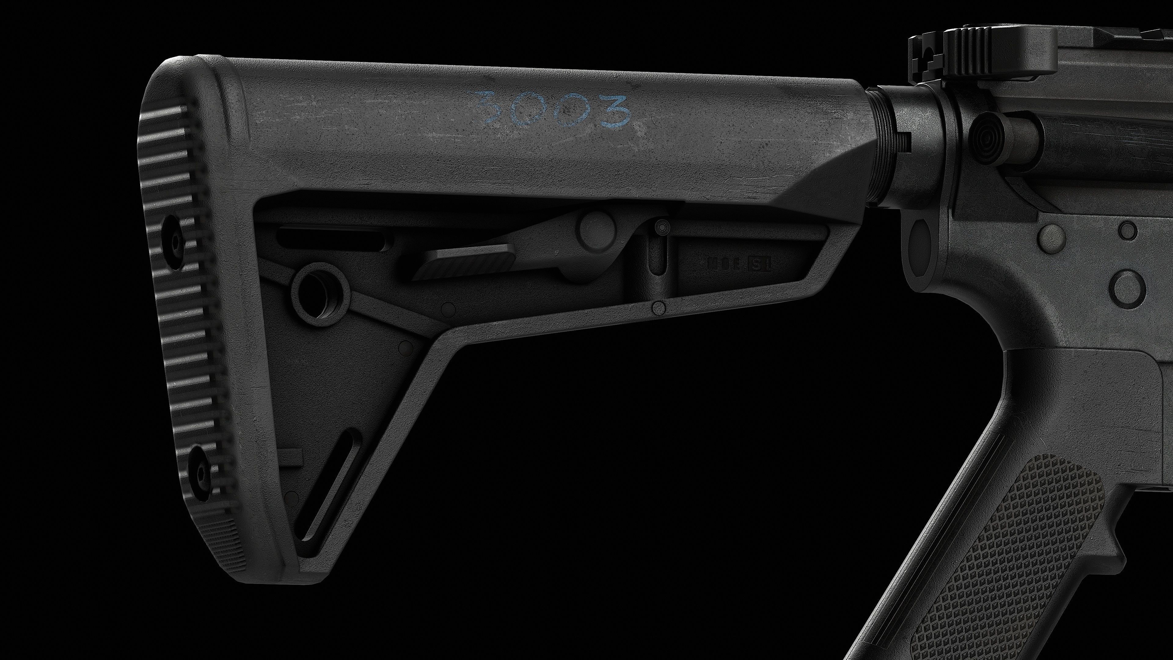 AR 15 Colt V1 Low-poly 3D model_26