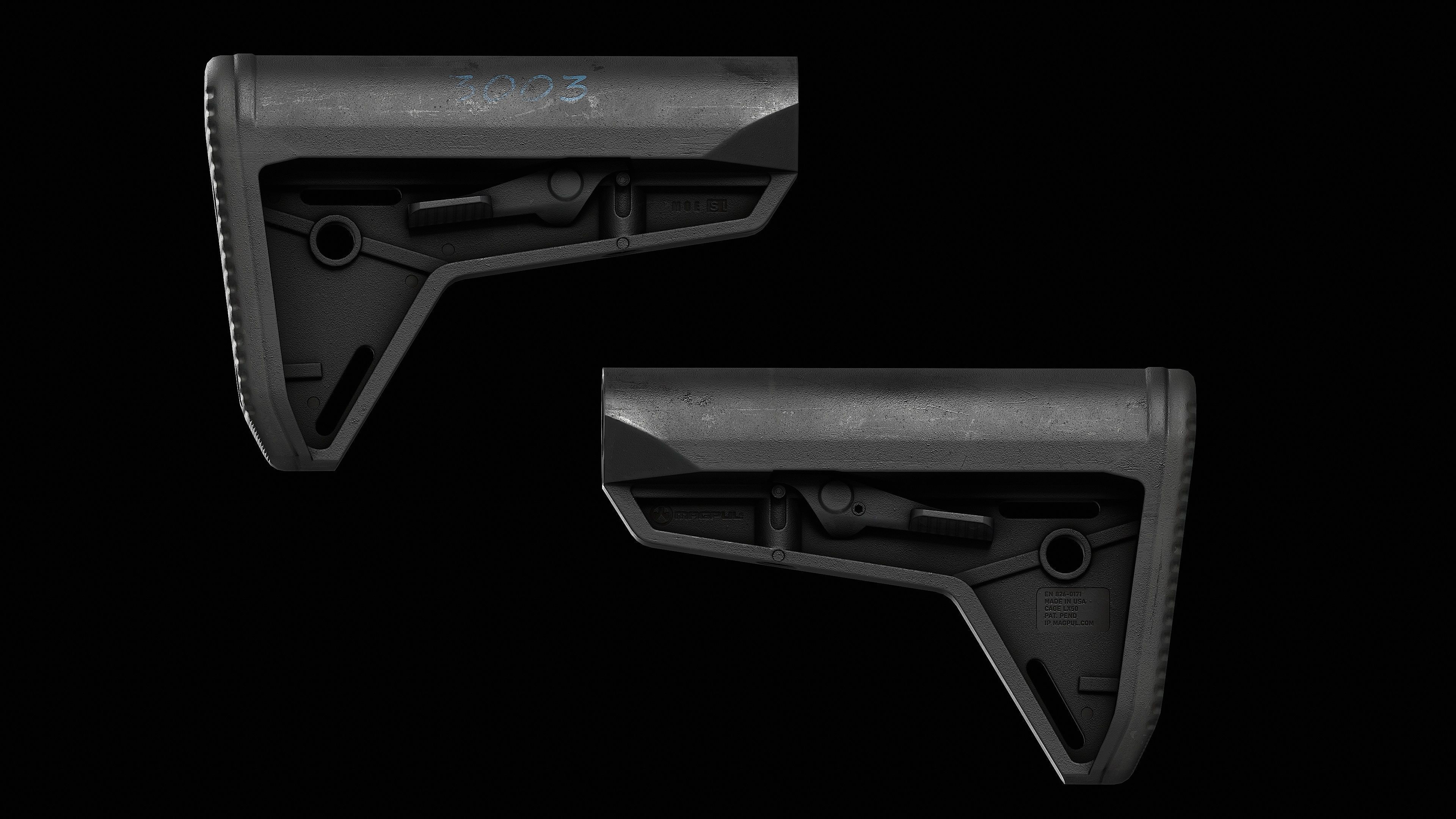 AR 15 Colt V1 Low-poly 3D model_19