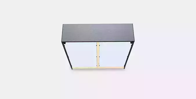 HAVSTA Glass-door cabinet with plinth