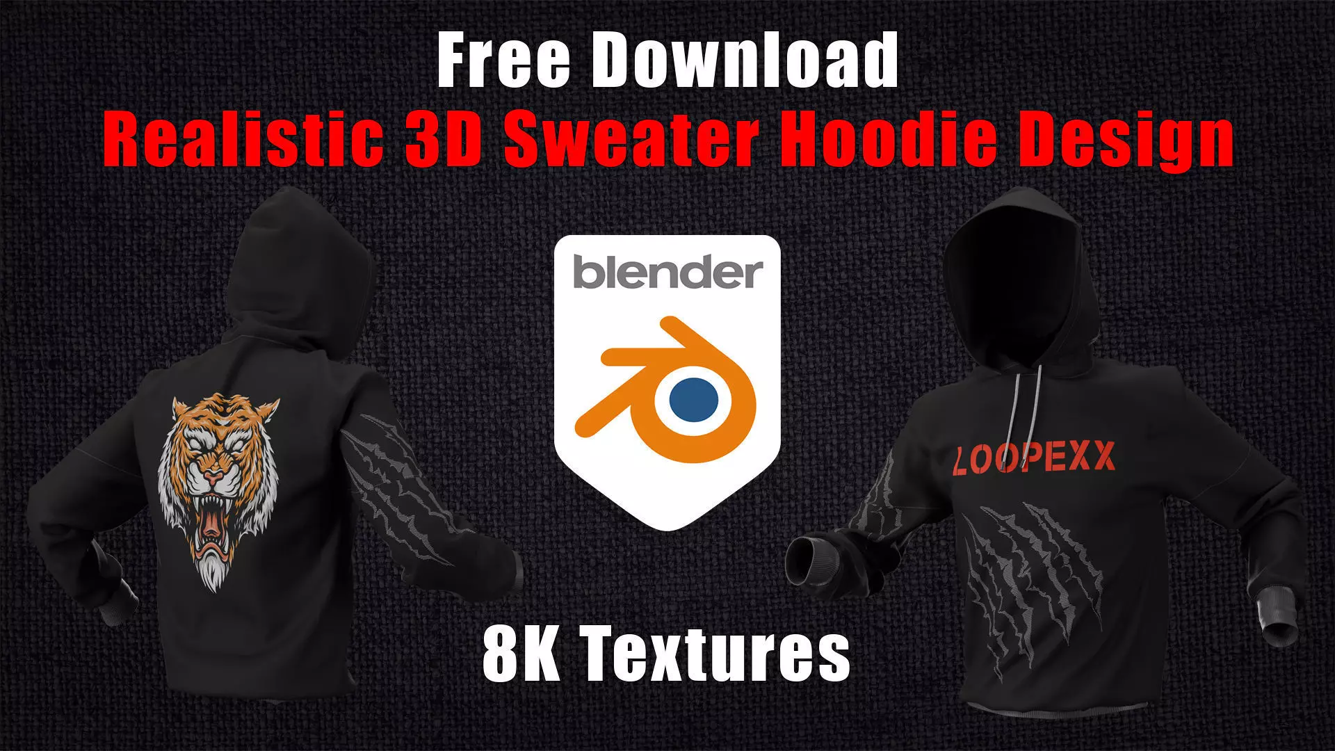 Sweater Hoodie Animation Run With 360 Angle Texture