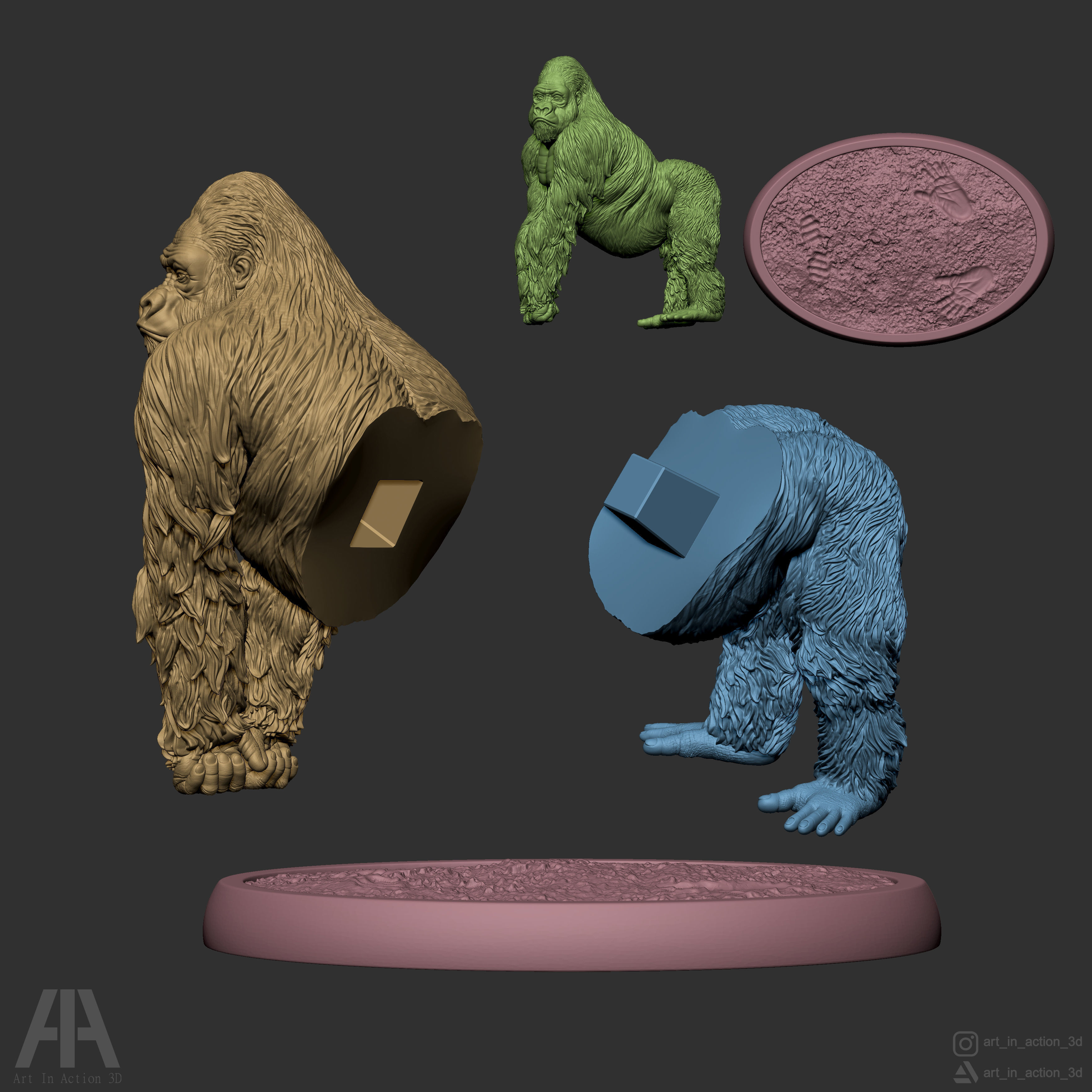 GORILLA 3D print model_6