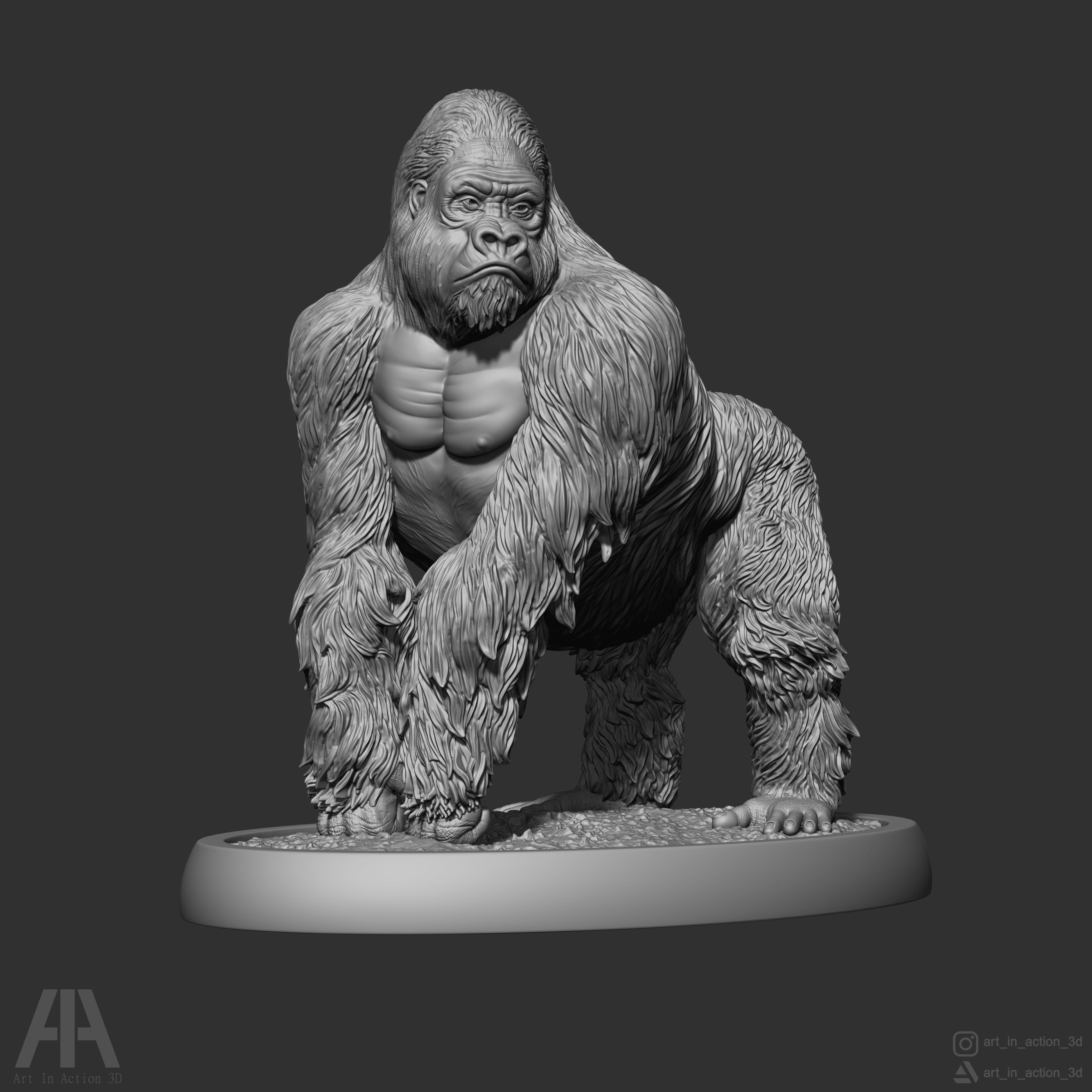 GORILLA 3D print model_3