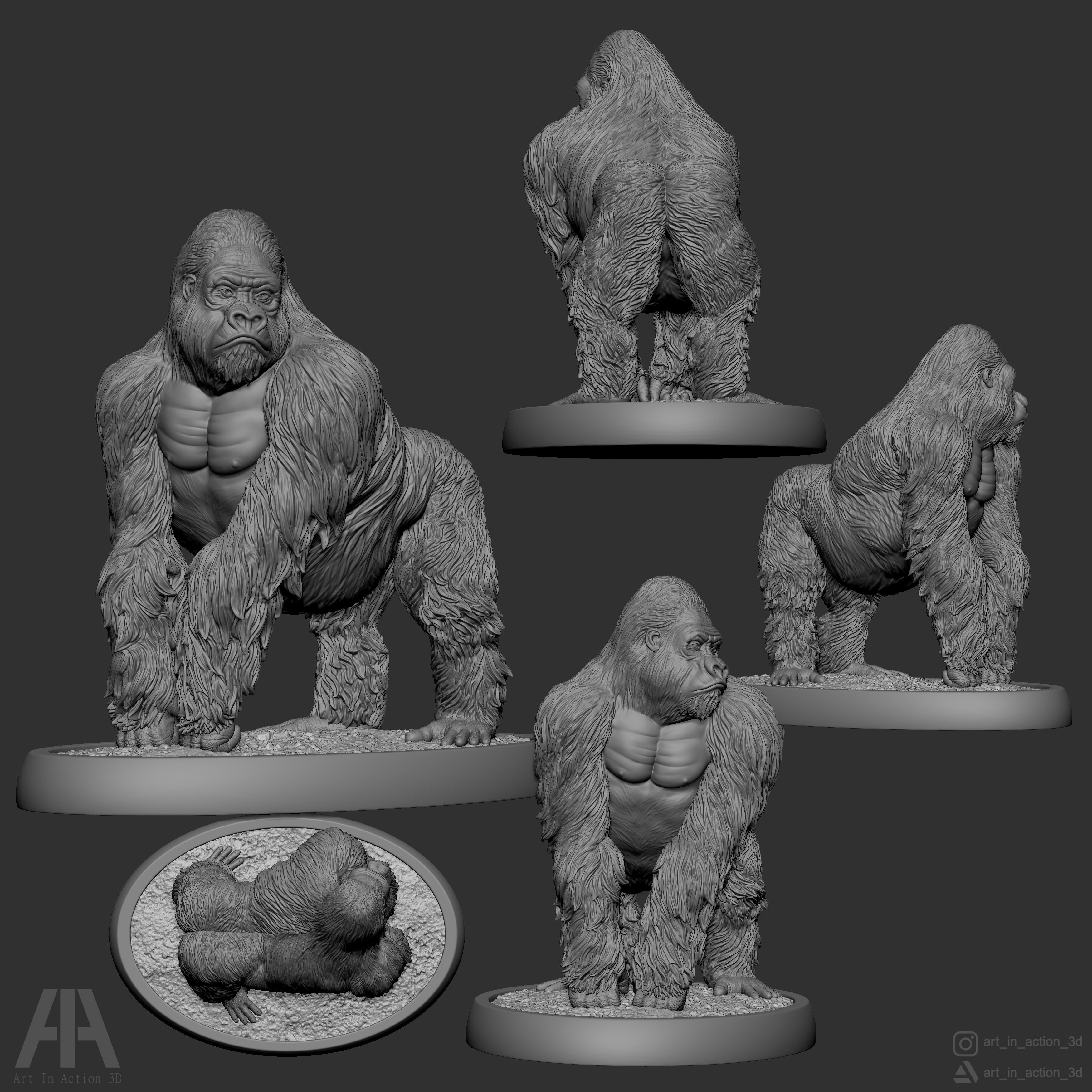 GORILLA 3D print model_4