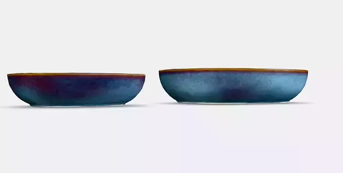 GLADELIG Oven dish set of 2 Low-poly 3D model