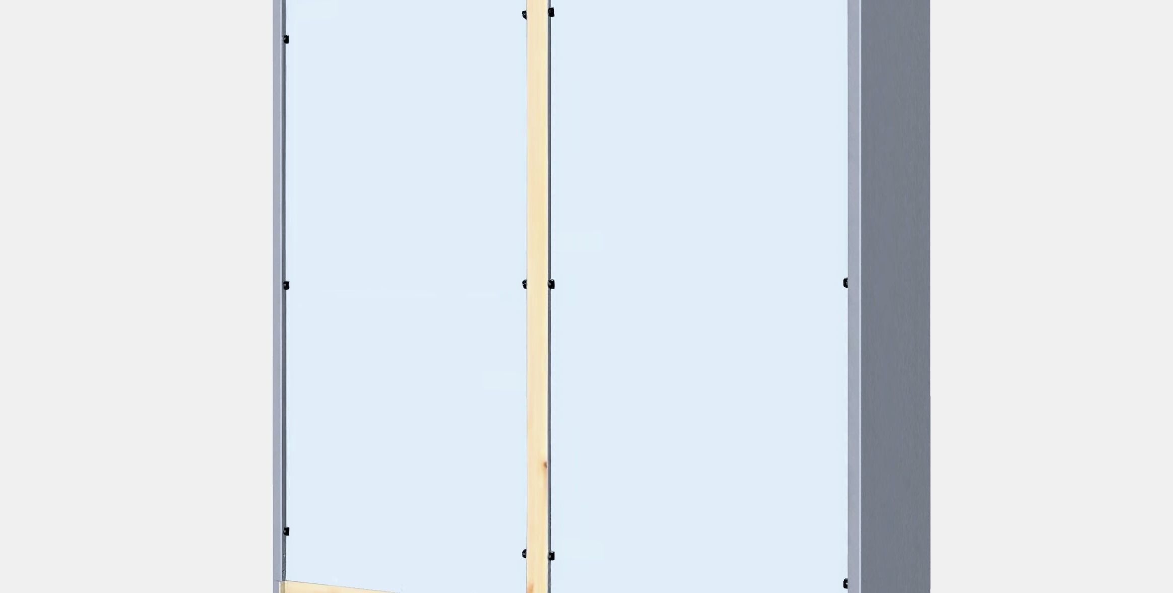 HAVSTA Glass-door cabinet with plinth 1 Low-poly 3D model_6