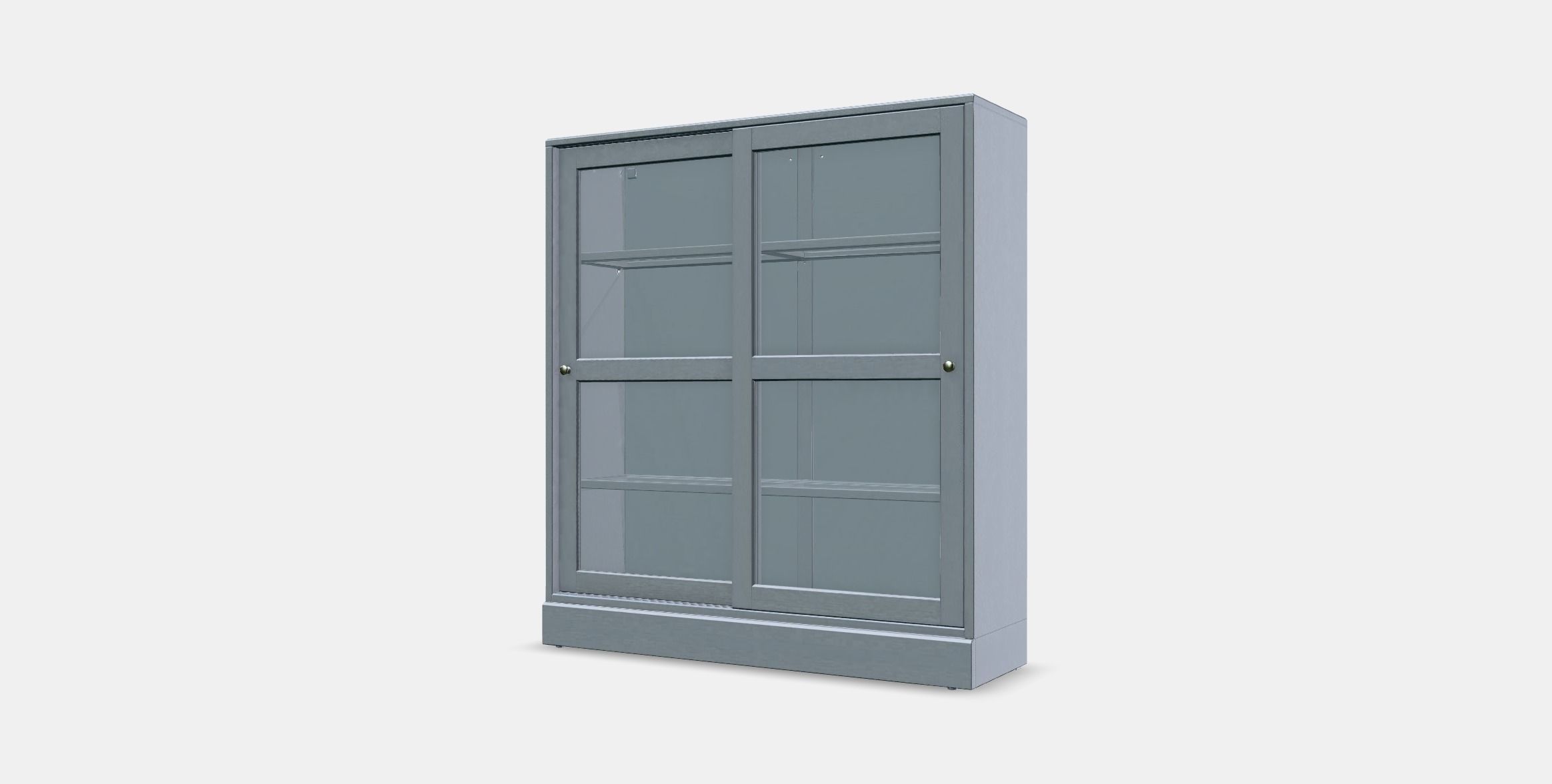 HAVSTA Glass-door cabinet with plinth 1 Low-poly 3D model_12