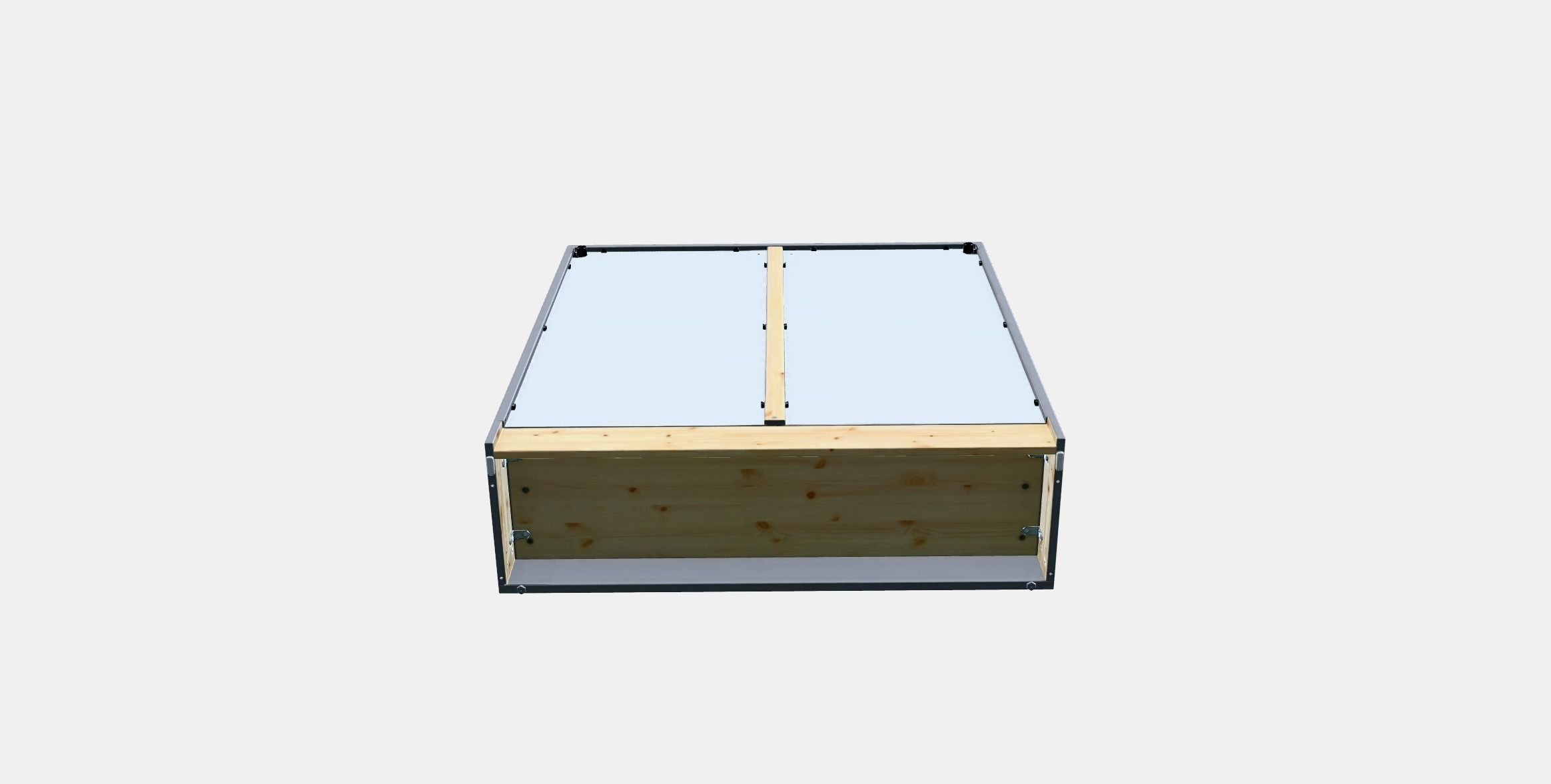 HAVSTA Glass-door cabinet with plinth 1 Low-poly 3D model_7