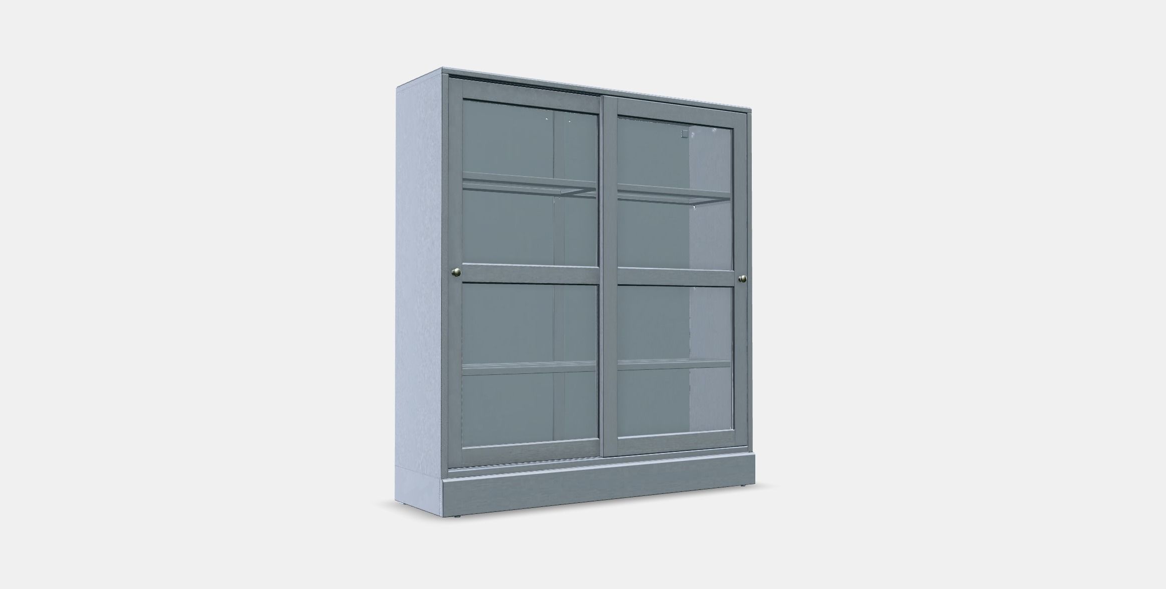HAVSTA Glass-door cabinet with plinth 1 Low-poly 3D model_3