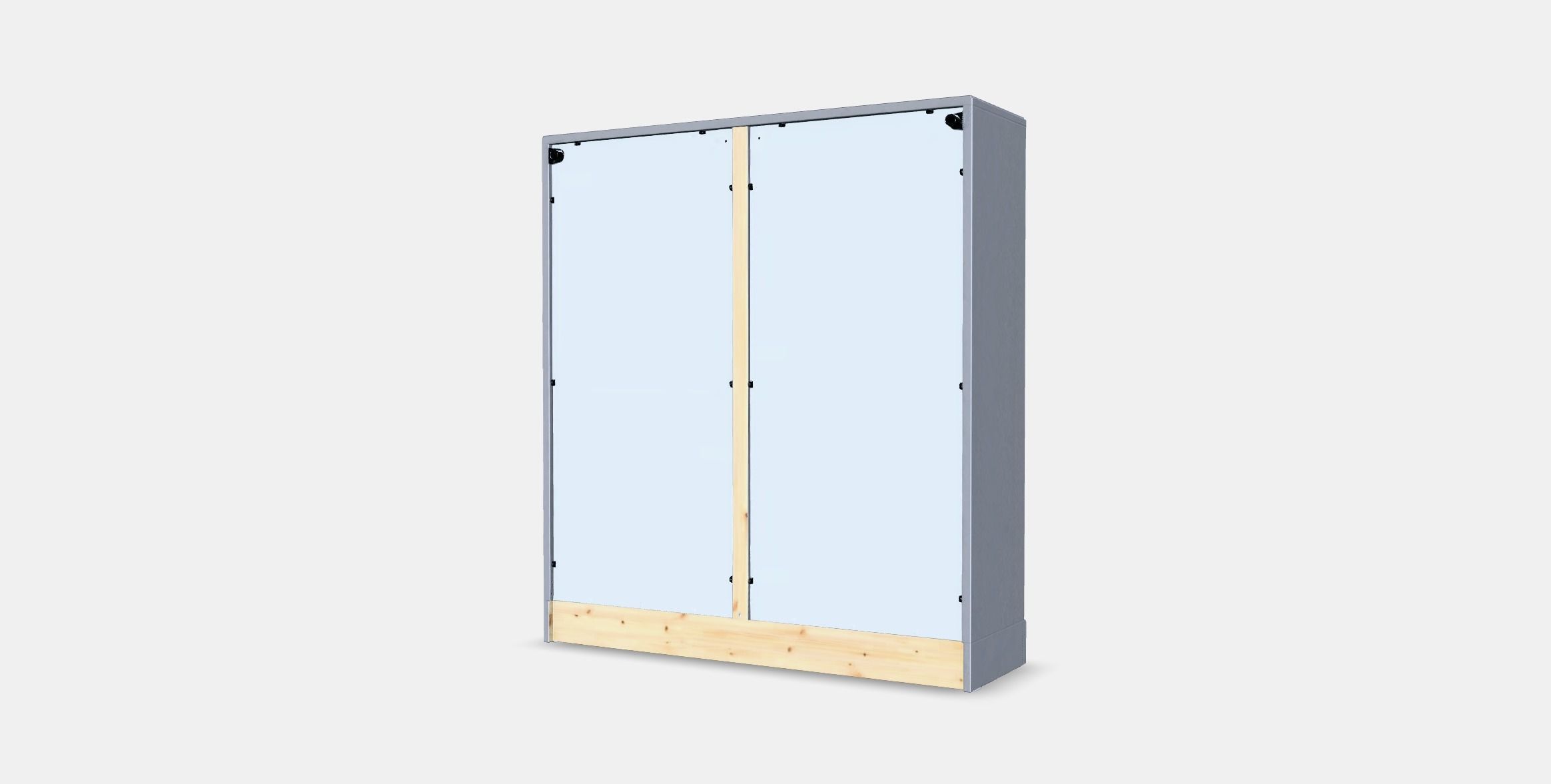HAVSTA Glass-door cabinet with plinth 1 Low-poly 3D model_4
