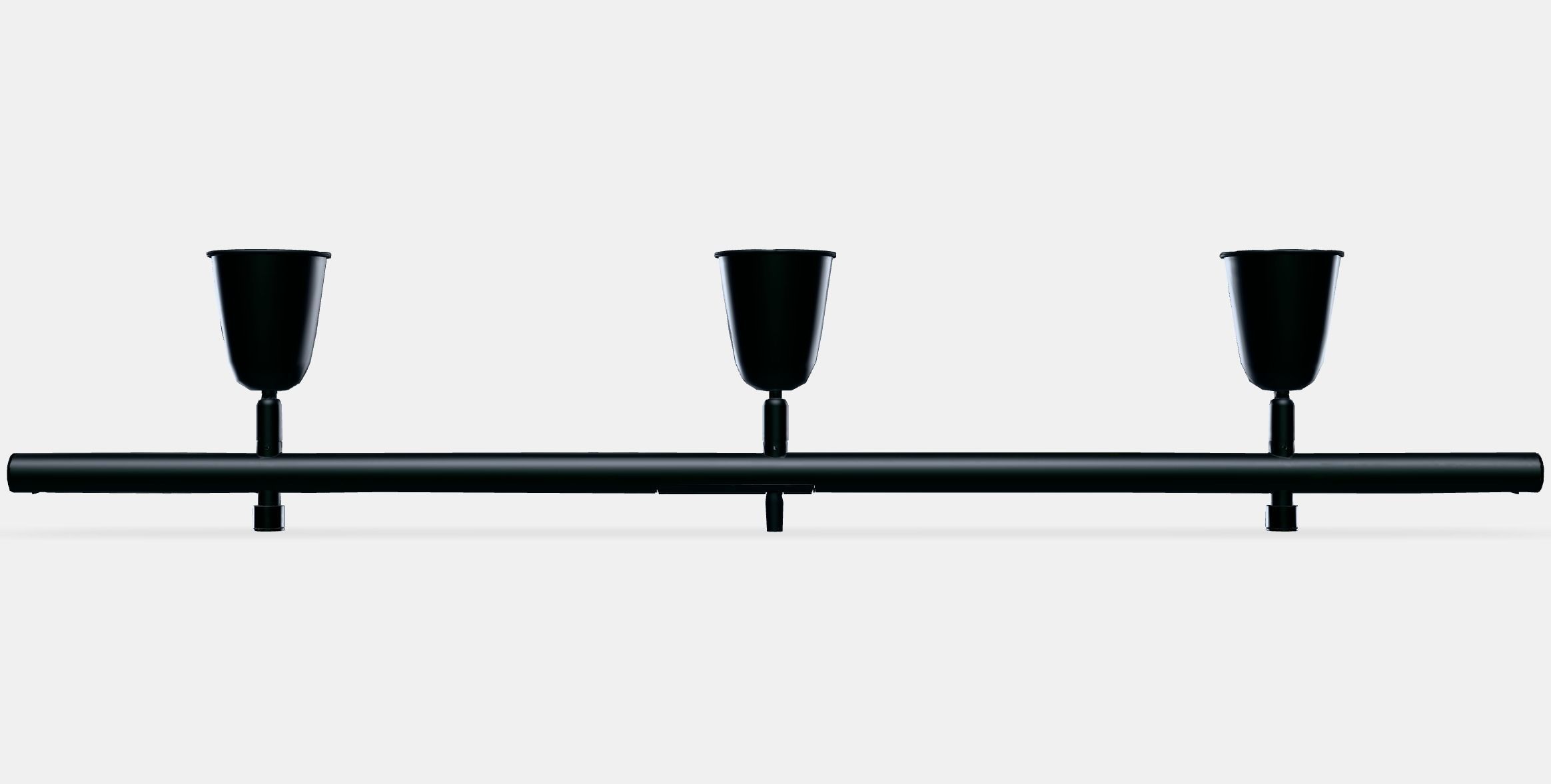 SKURUP Ceiling track 3-spots Low-poly 3D model_11