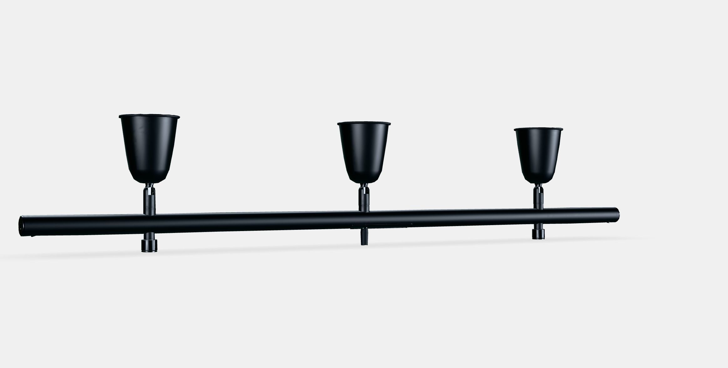 SKURUP Ceiling track 3-spots Low-poly 3D model_2