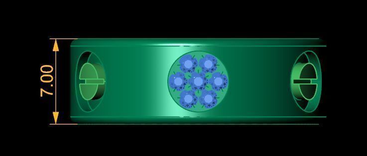 beautifull band ring for daimonds 3D print model_12