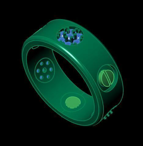beautifull band ring for daimonds 3D print model_13
