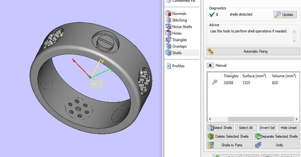beautifull band ring for daimonds 3D print model_22