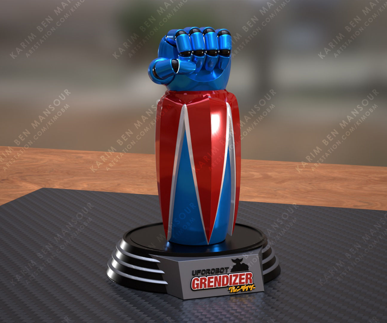 Grendizer Goldrake Robot Hand Fist 3D print model_1