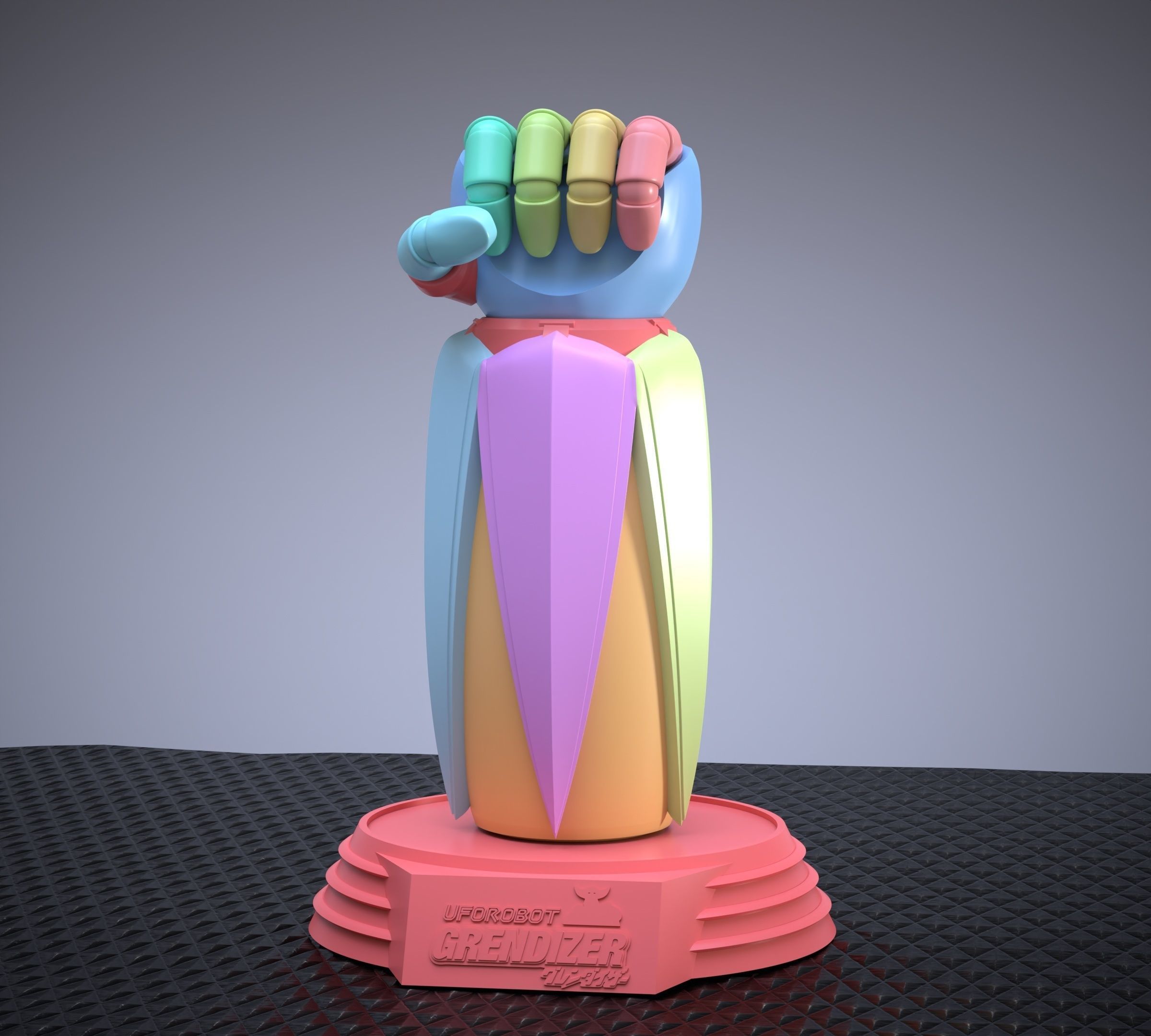 Grendizer Goldrake Robot Hand Fist 3D print model_10