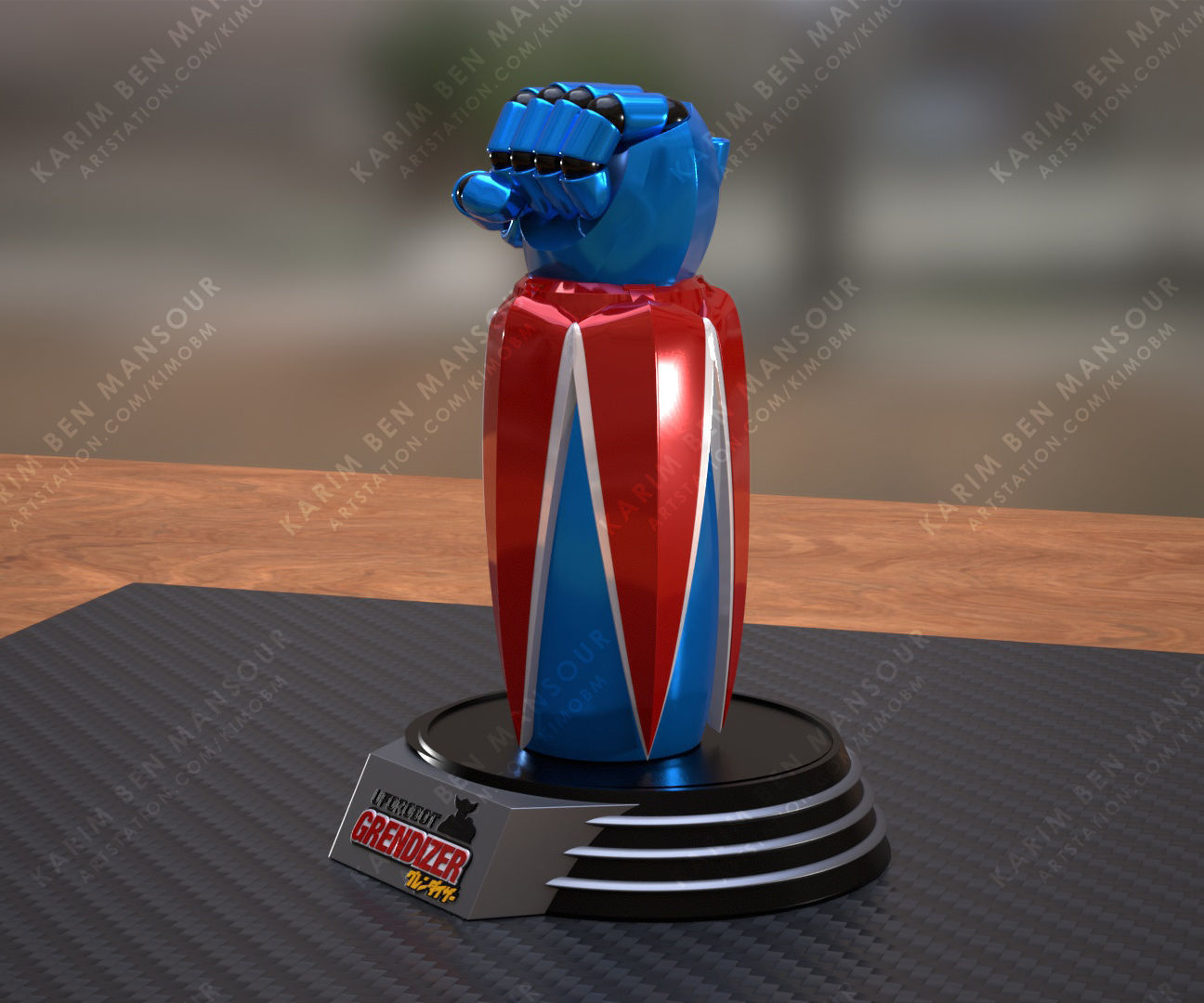 Grendizer Goldrake Robot Hand Fist 3D print model_9