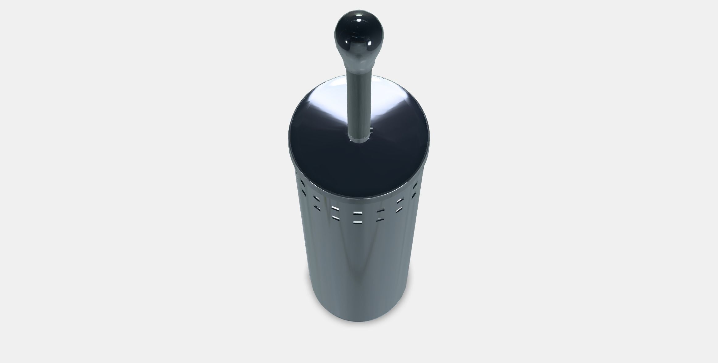 BAREN Toilet brush Low-poly 3D model_4
