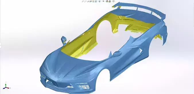 Chevrolet Corvette C8 3D Scan 3D print model