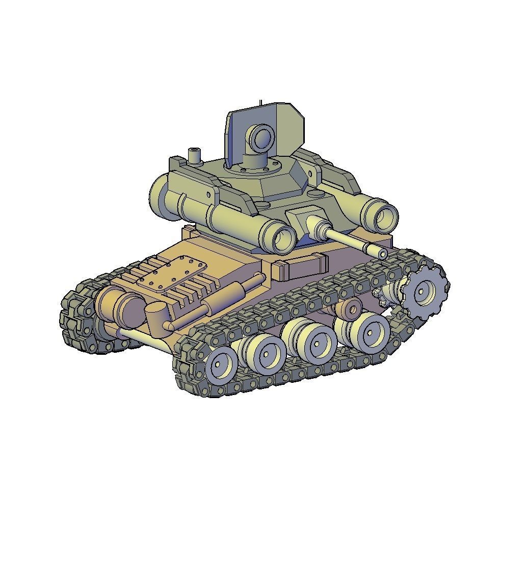 TANK HUNTER W2 3D print model_3