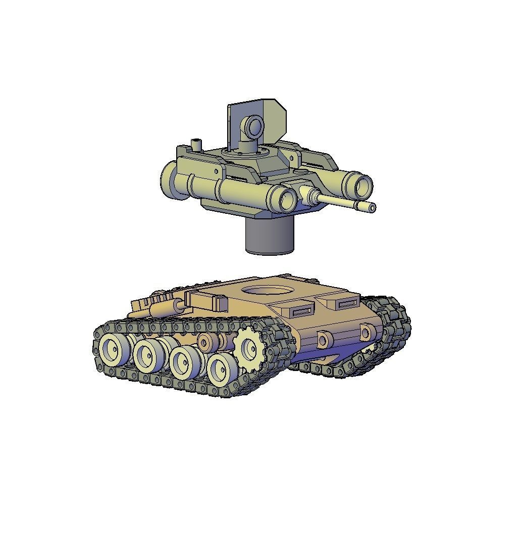 TANK HUNTER W2 3D print model_9